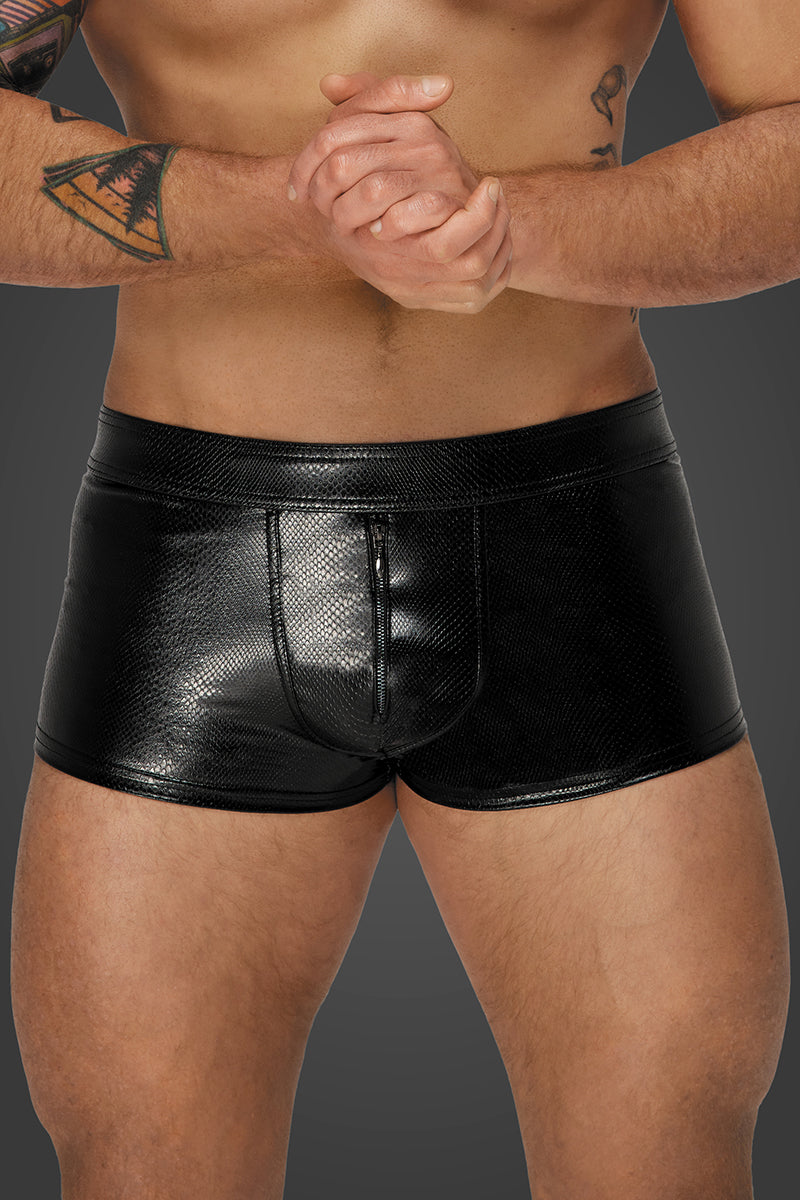 Noir Handmade Shorts with Zipper