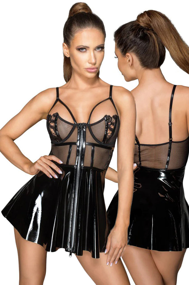 Noir Handmade Vinyl Mini Dress