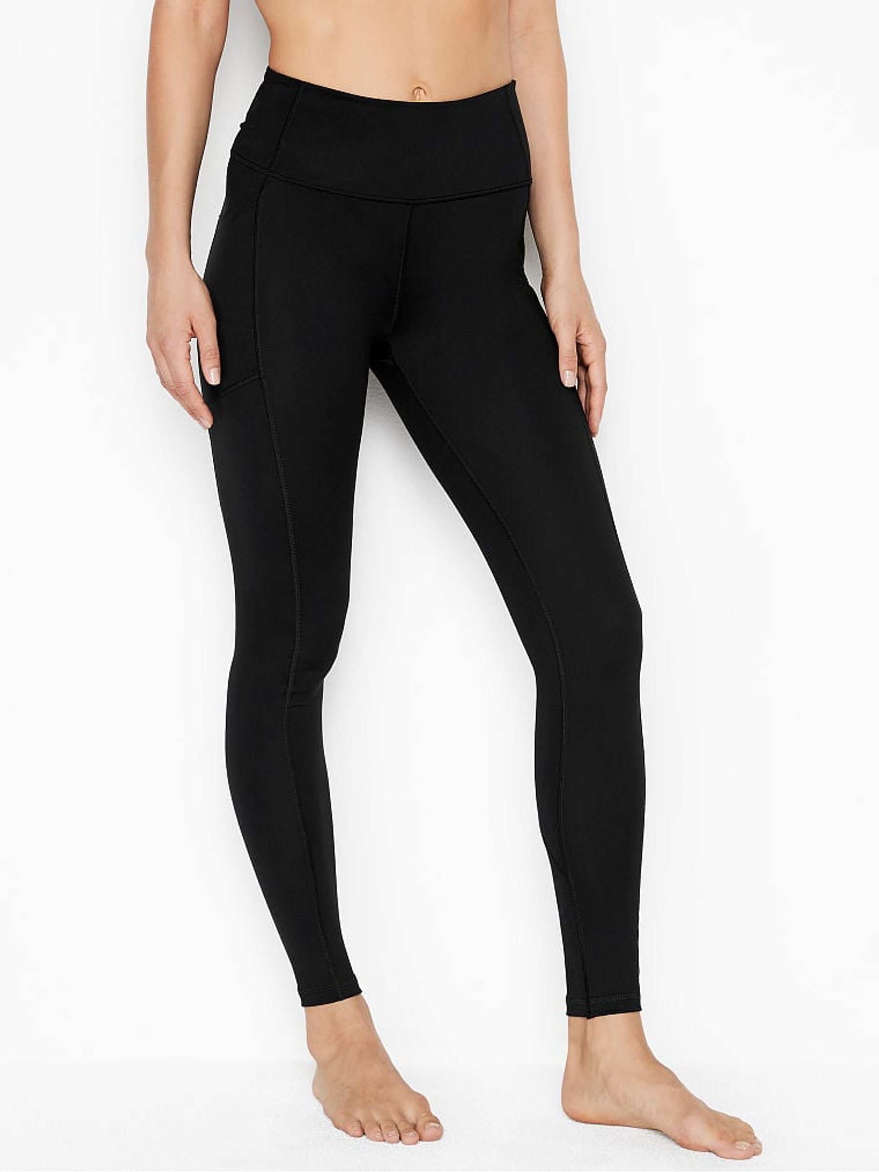 Black Regular High Waist Legging
