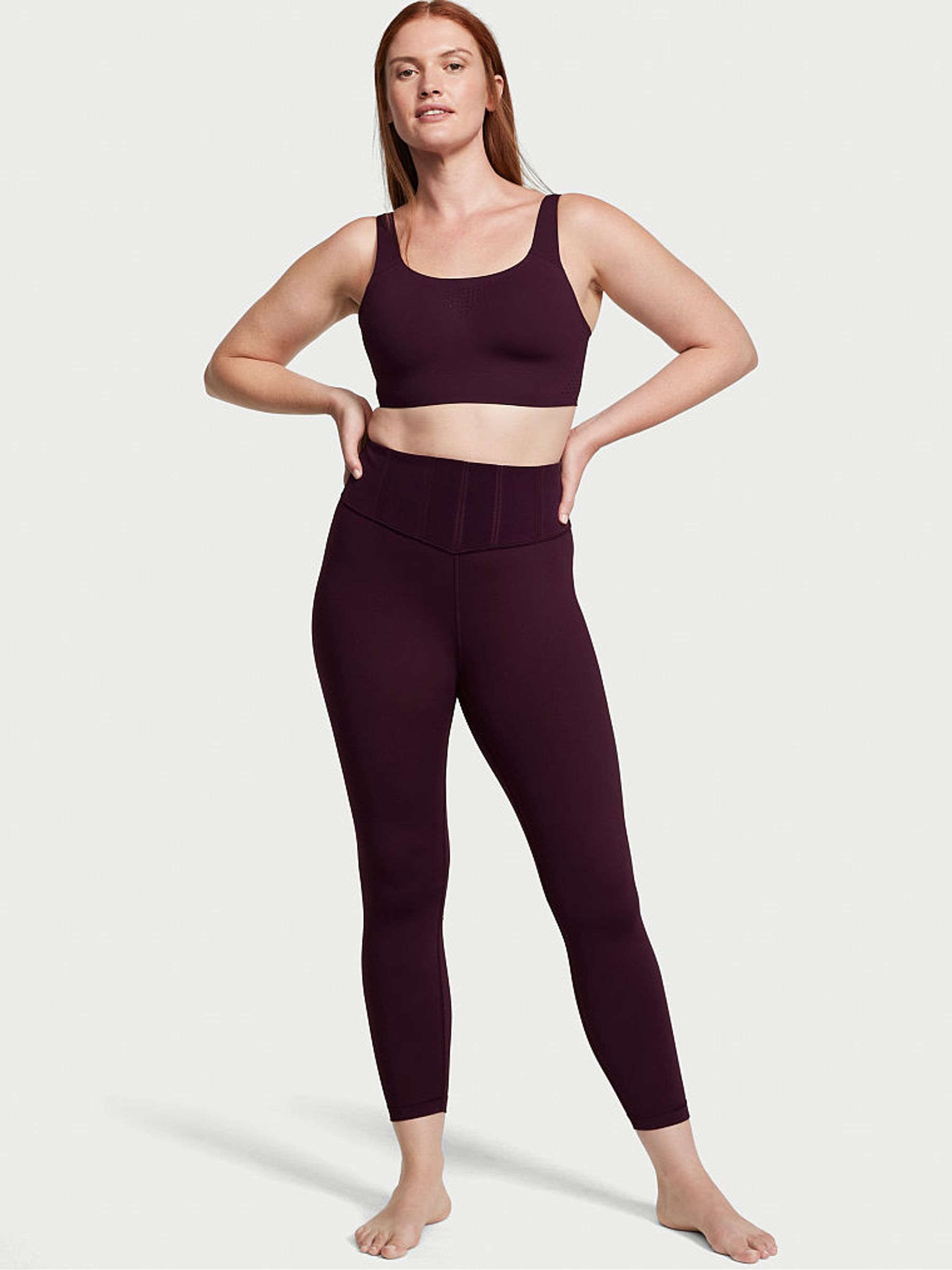 Winter Wine Purple Total Knockout Mid Rise Legging