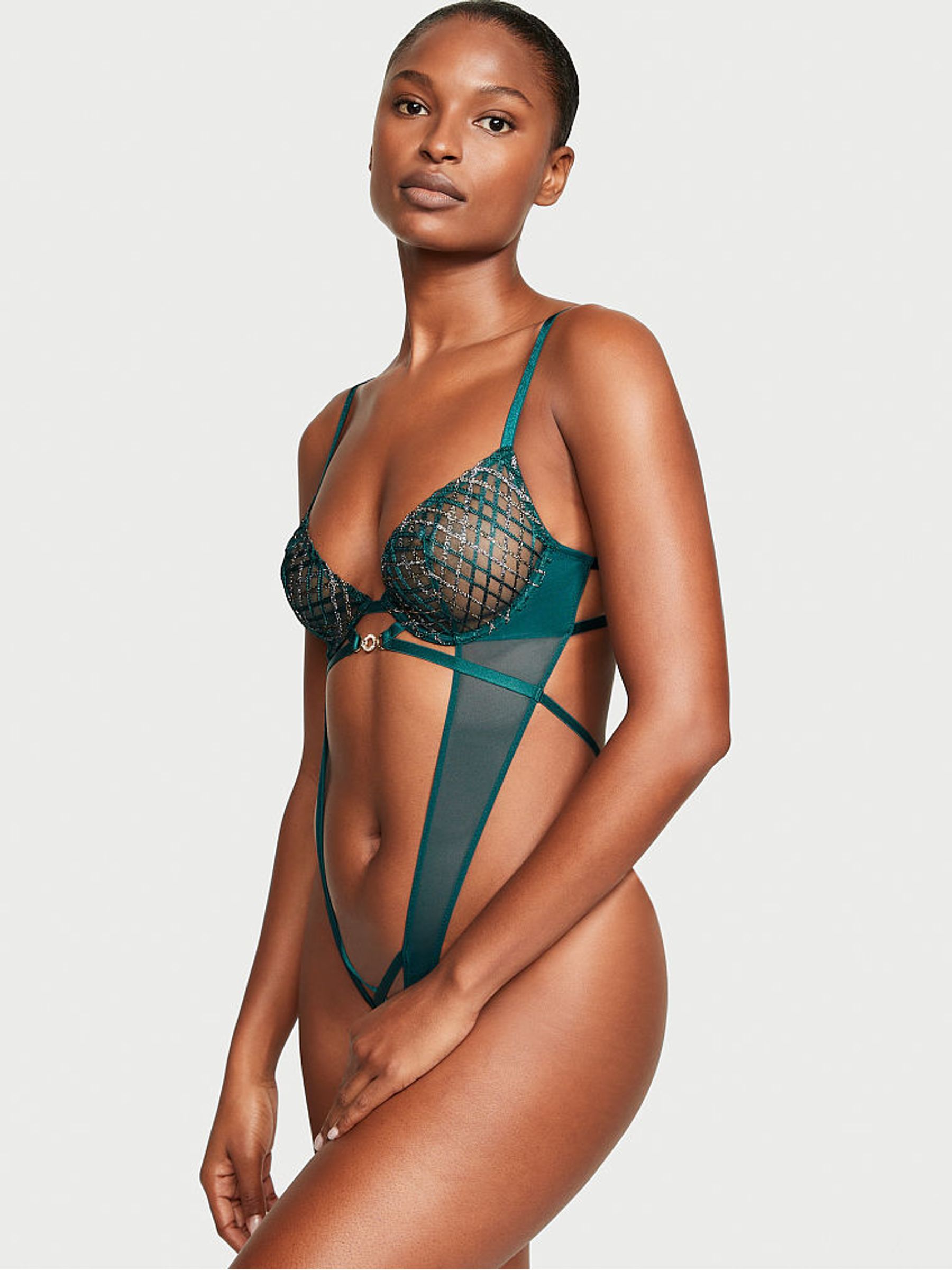 Black Ivy Green Geo Bodysuit