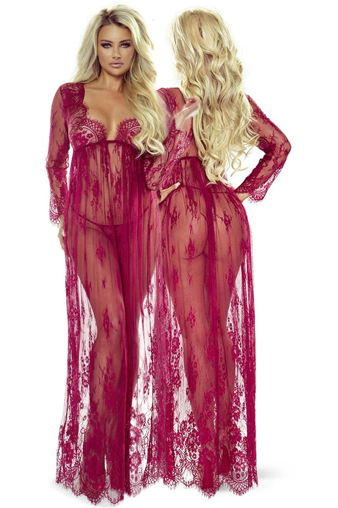 Provocative 7046 Elegant Robe Wine