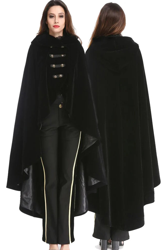 Pentagramme Black Velvet Cape
