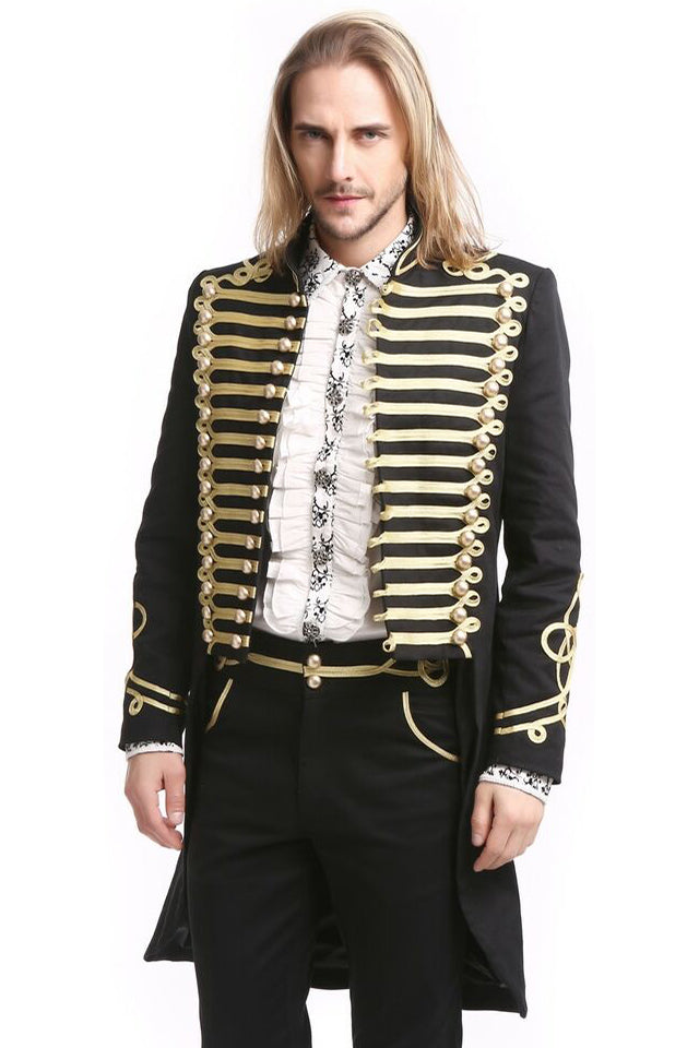 Pentagramme Gold Officer Gothic Coat