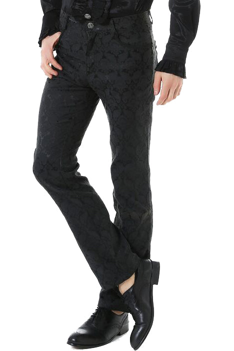 Pentagramme Trousers Black Brocade