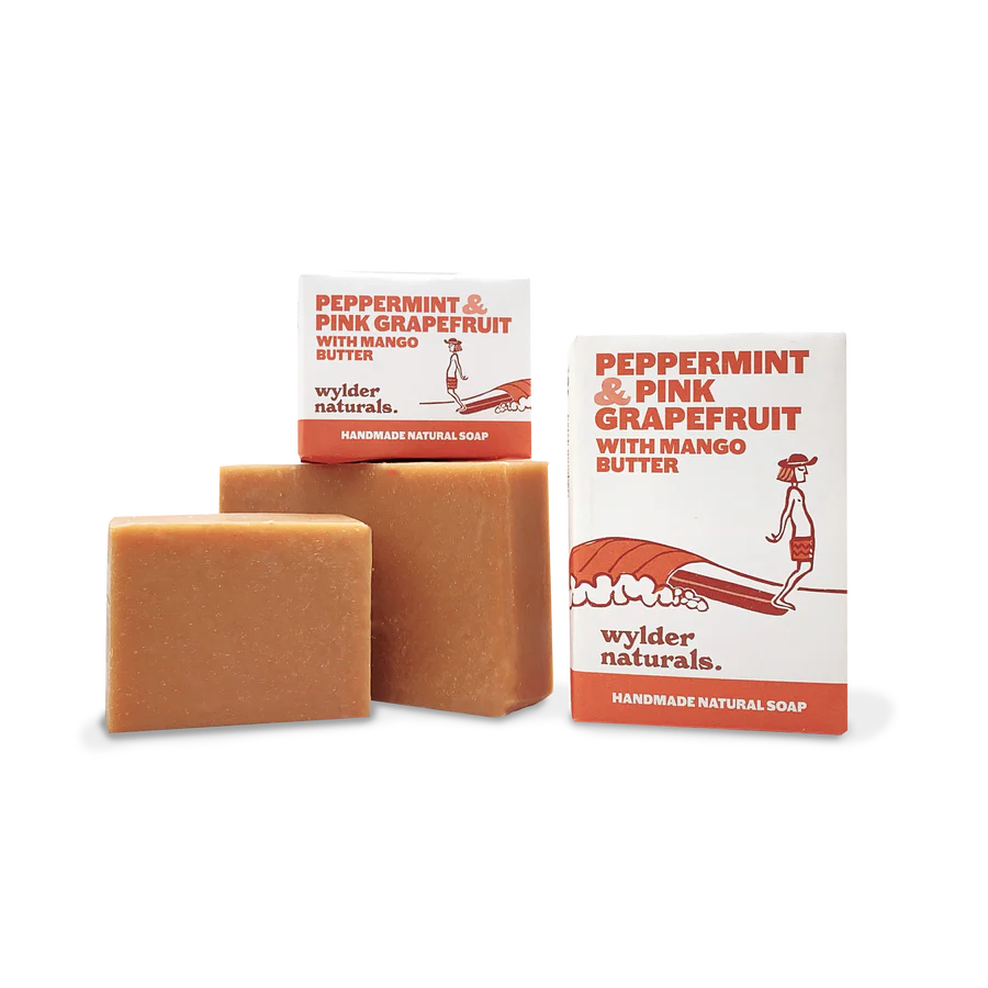 Wylder Naturals Soaps - Peppermint & Pink Grapefruit with Mango Butter