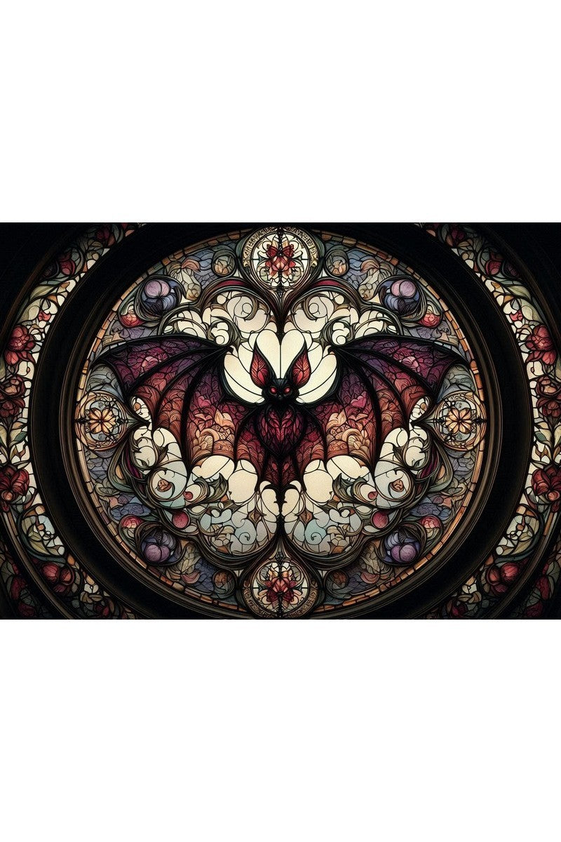 Oakhart The Bat Rose Window Print