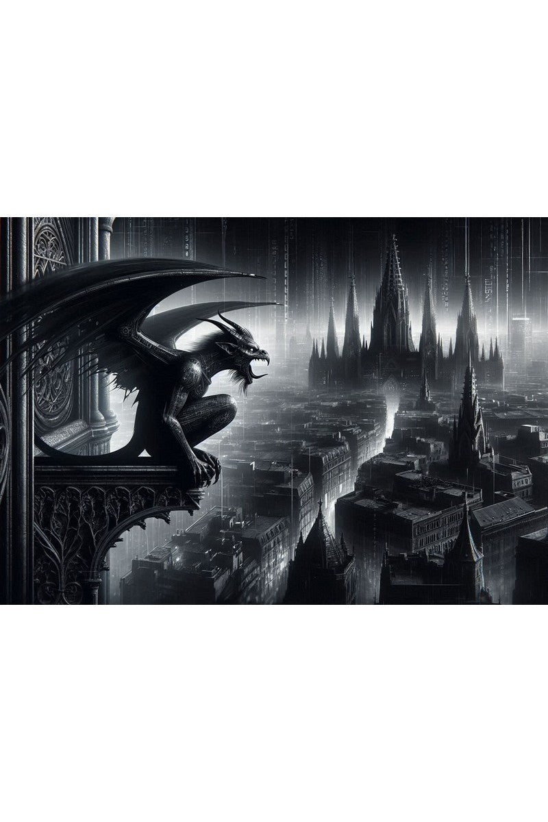 Oakhart The Gargoyle's Roar Print