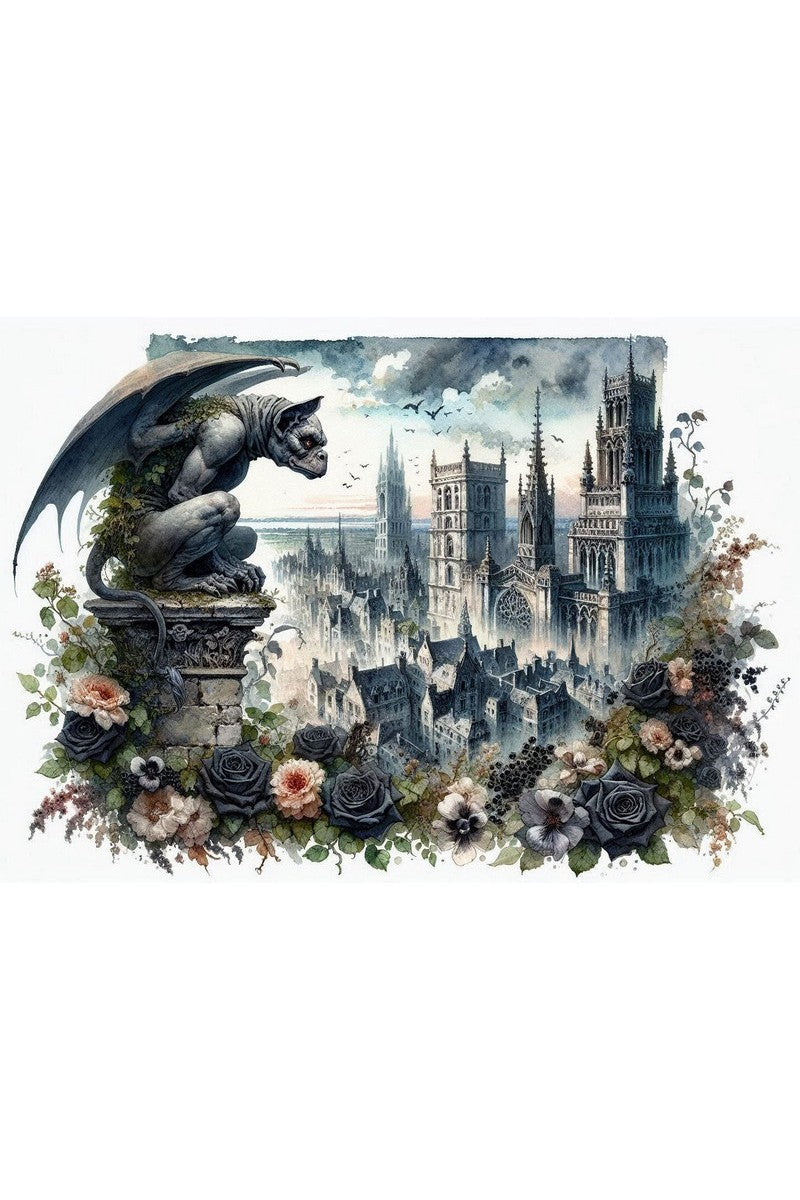 Oakhart The Gargoyle's Garden Print
