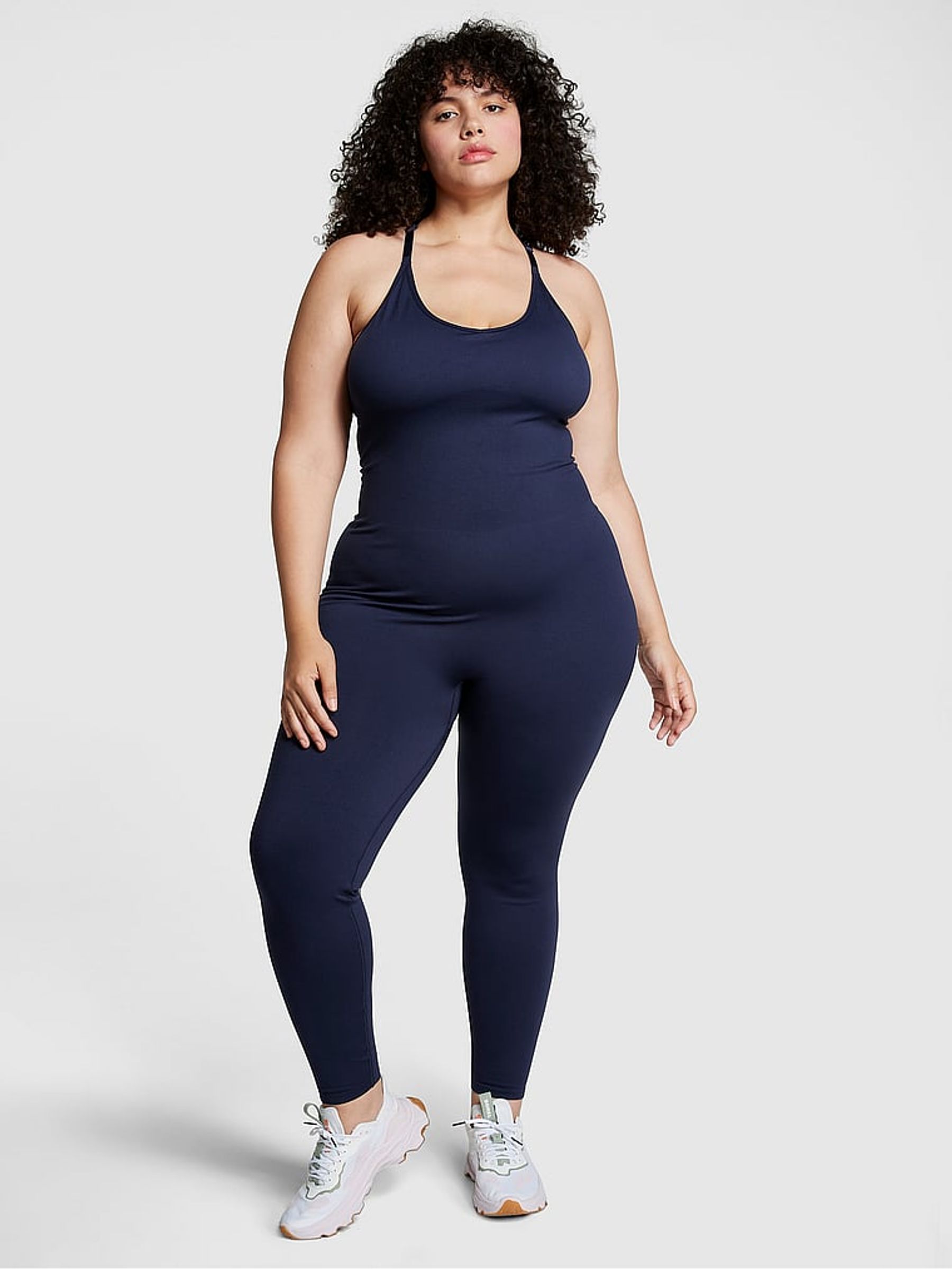 Midnight Navy Blue Workout Jumpsuit