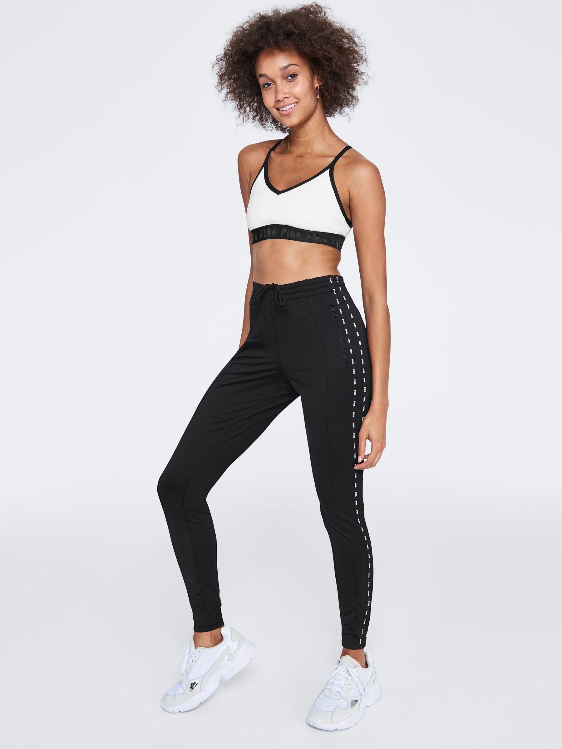 Pure Black Skinny Track Pant
