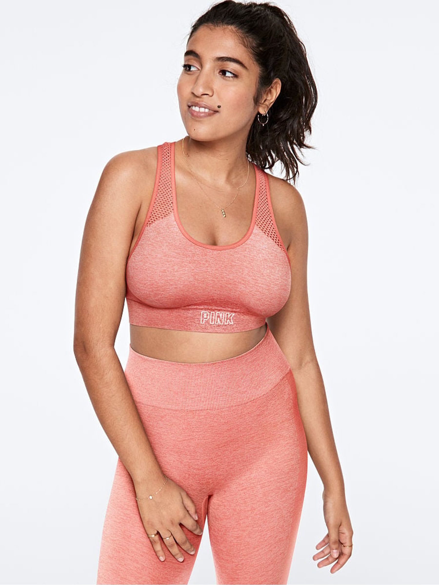 So Rosey Marl Seamless Lightly Lined Sports Bra