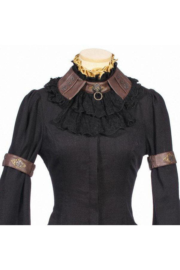 RQBL  Black Jabot and Wristbands