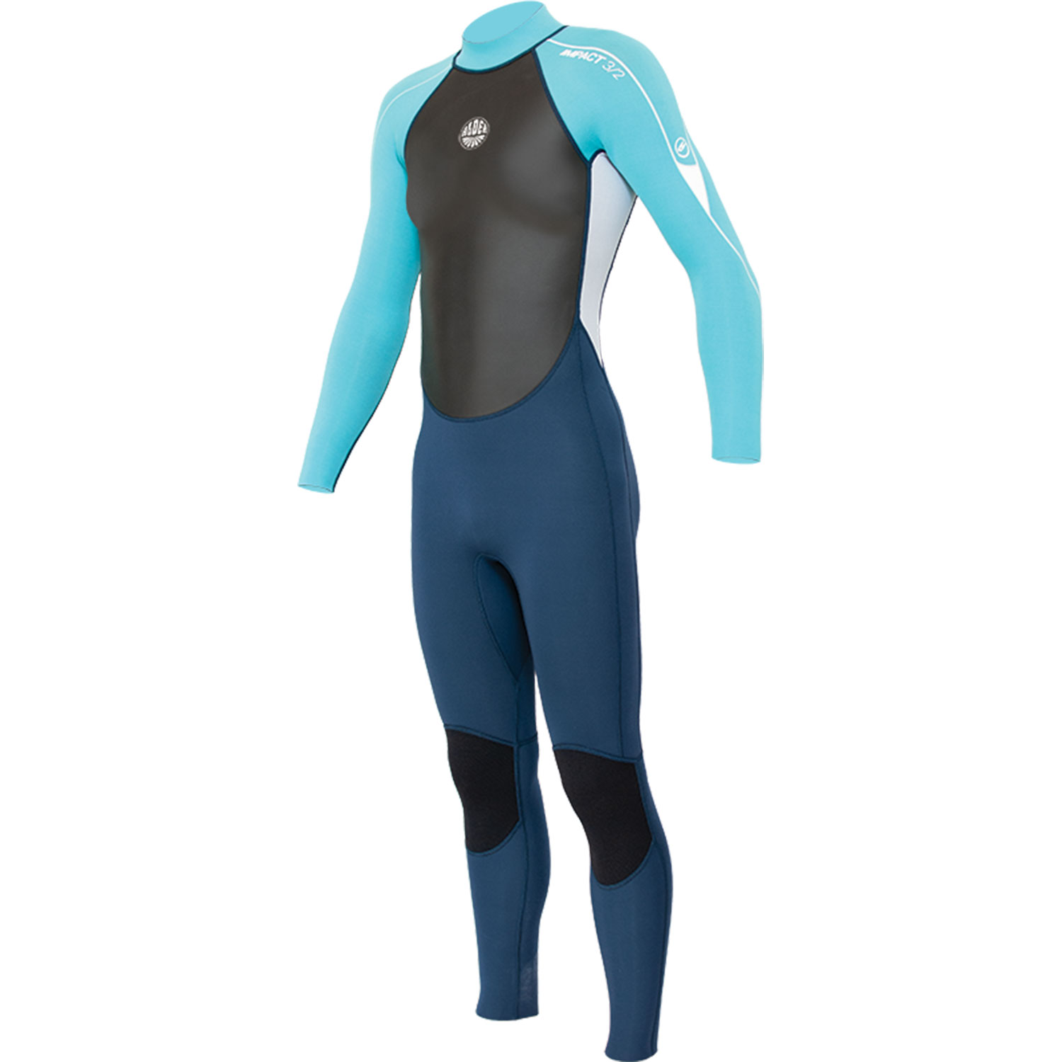Alder Junior Impact 3/2mm Fullsuit Wetsuit - Cyan