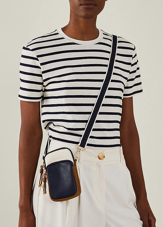 Accessorize Webbing Strap Zip Phone Bag