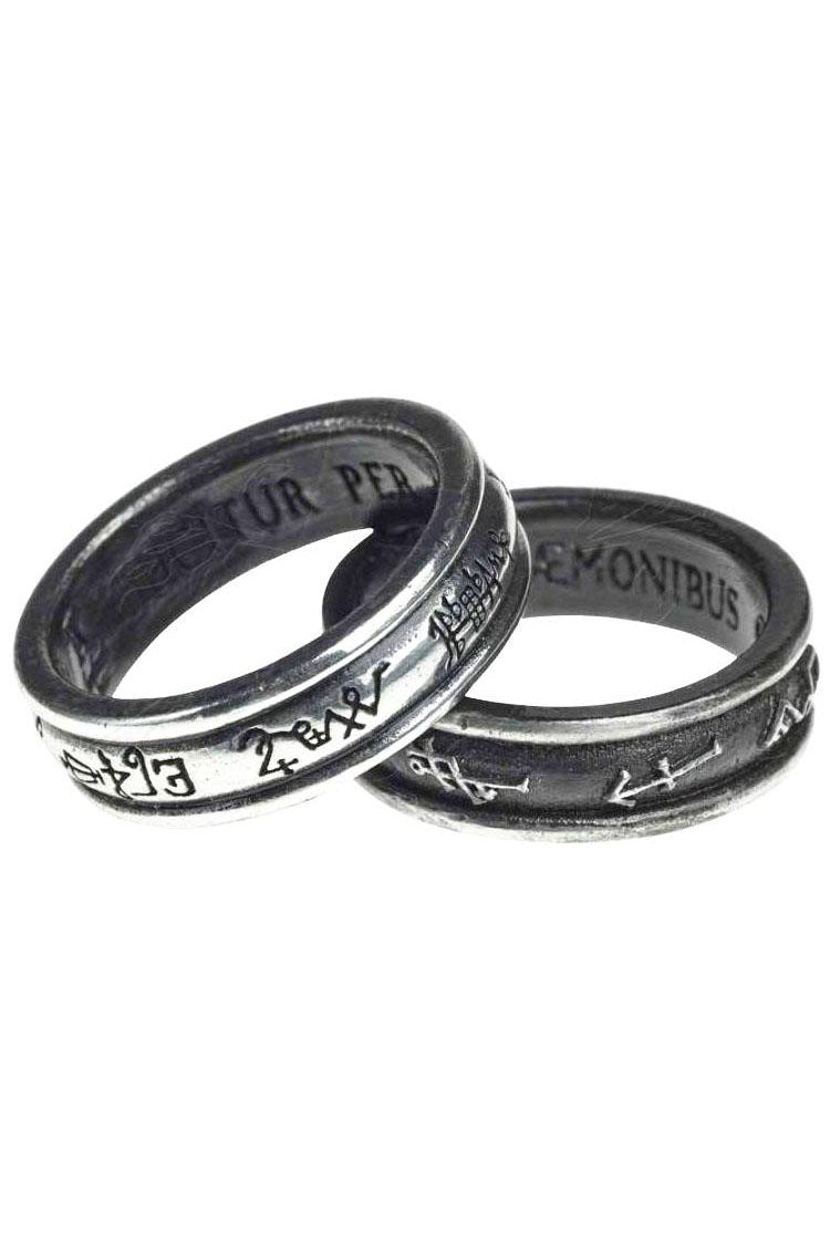 Alchemy Demon Black and Angel White Ring R212