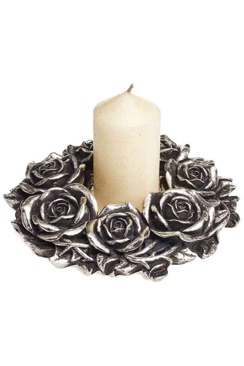 Alchemy Black Rose Wreath Wall Plaque V65