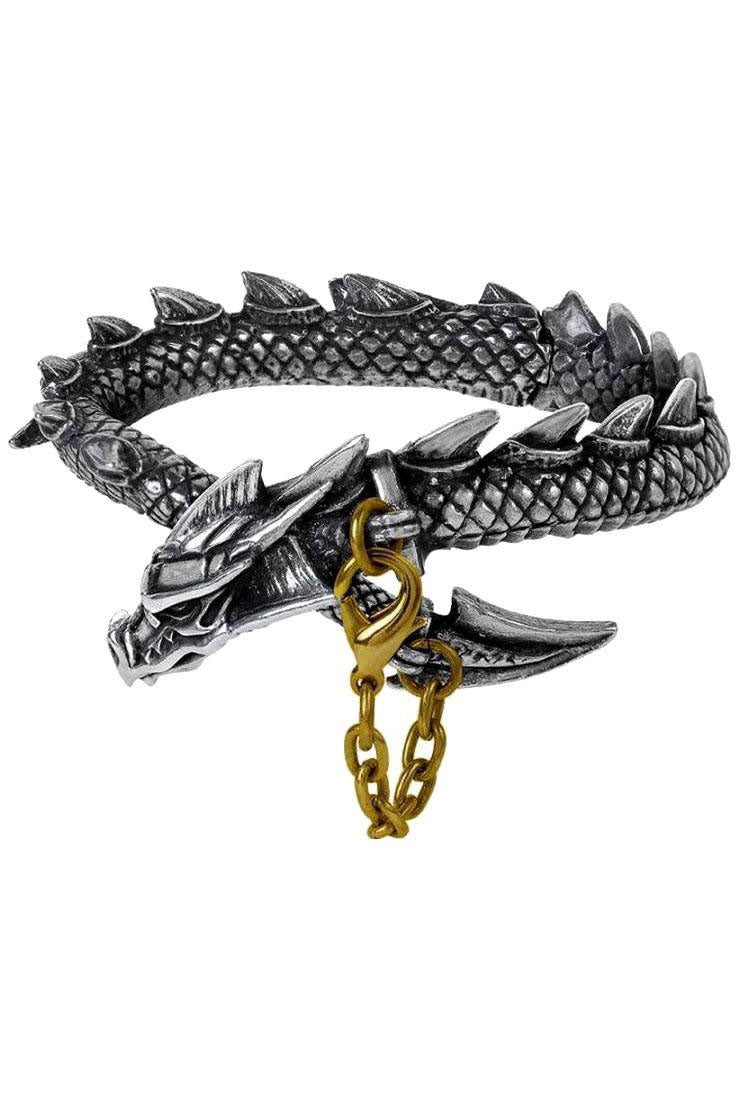 Alchemy Gothic Dragons Lure Bangle A124