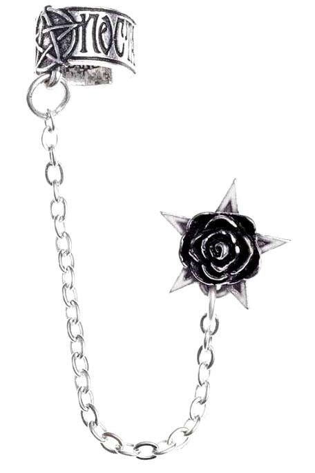 Alchemy Gothic Earring Rosa Nocta Earcuff E382