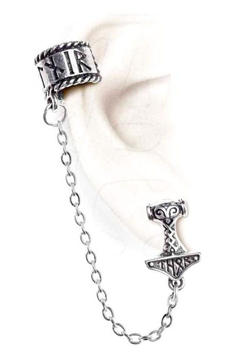 Alchemy Gothic Earring Thor Donner Earcuff E381