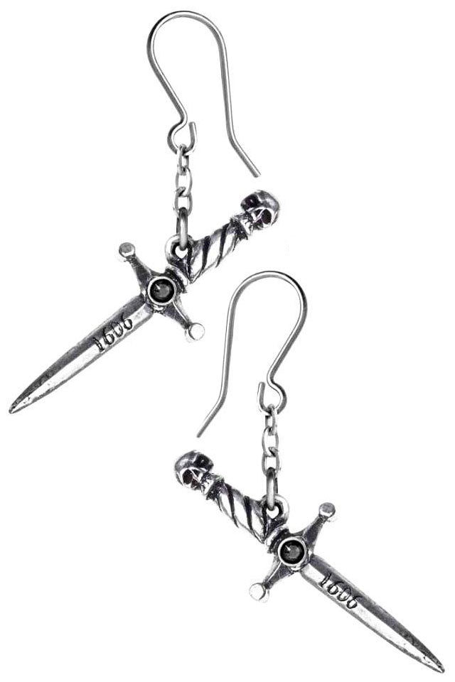 Alchemy Gothic Earrings Hand Of Macbeth E378
