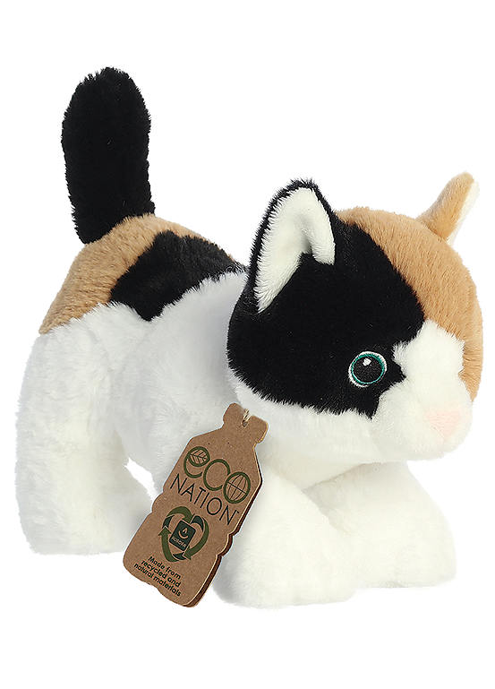 Aurora Eco Nation Calico Cat 8.5 inch Soft Toy