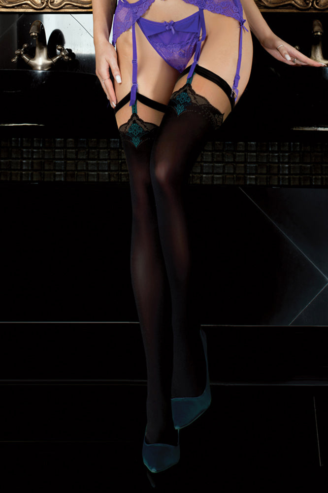 Ballerina 572 Stockings Black/Emerald