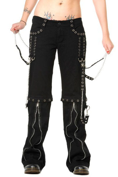 Banned Ladies Zip off Bondage Trousers/Shorts