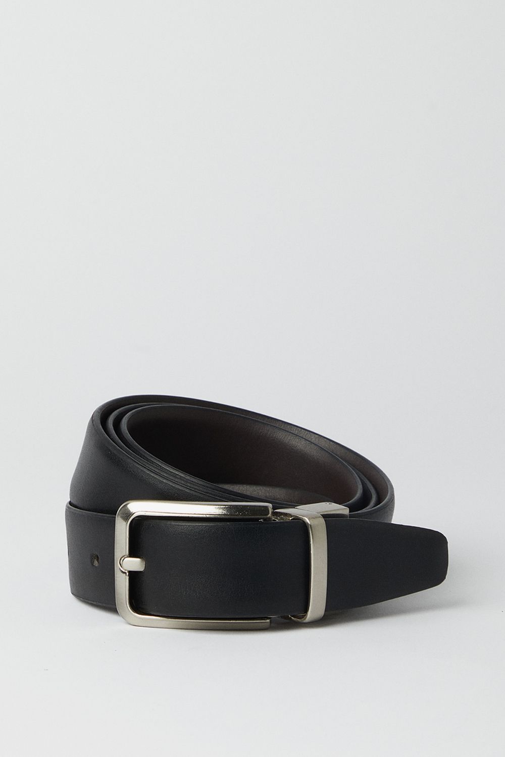 Black Reversible Leather Belt