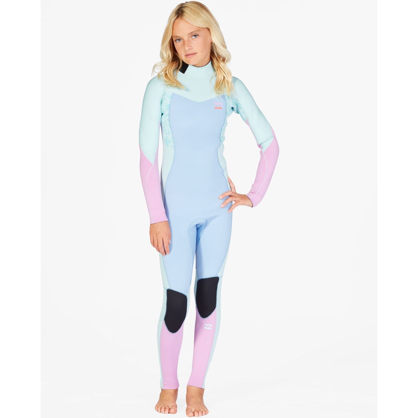 Billabong Girls 5/4mm Synergy BZ Wetsuit - Iceburg