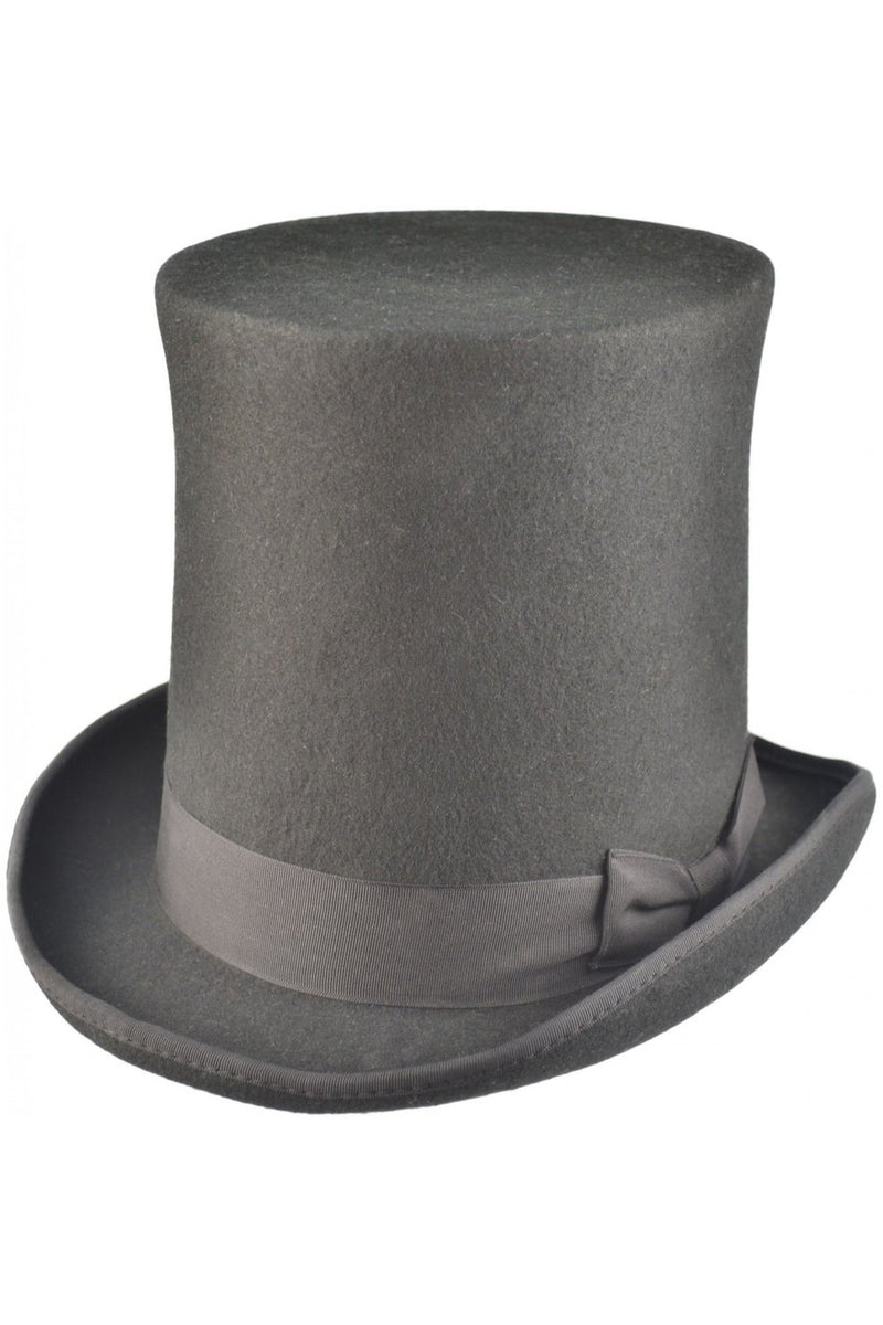 Black Wool Felt Steampunk Stovepipe Hat