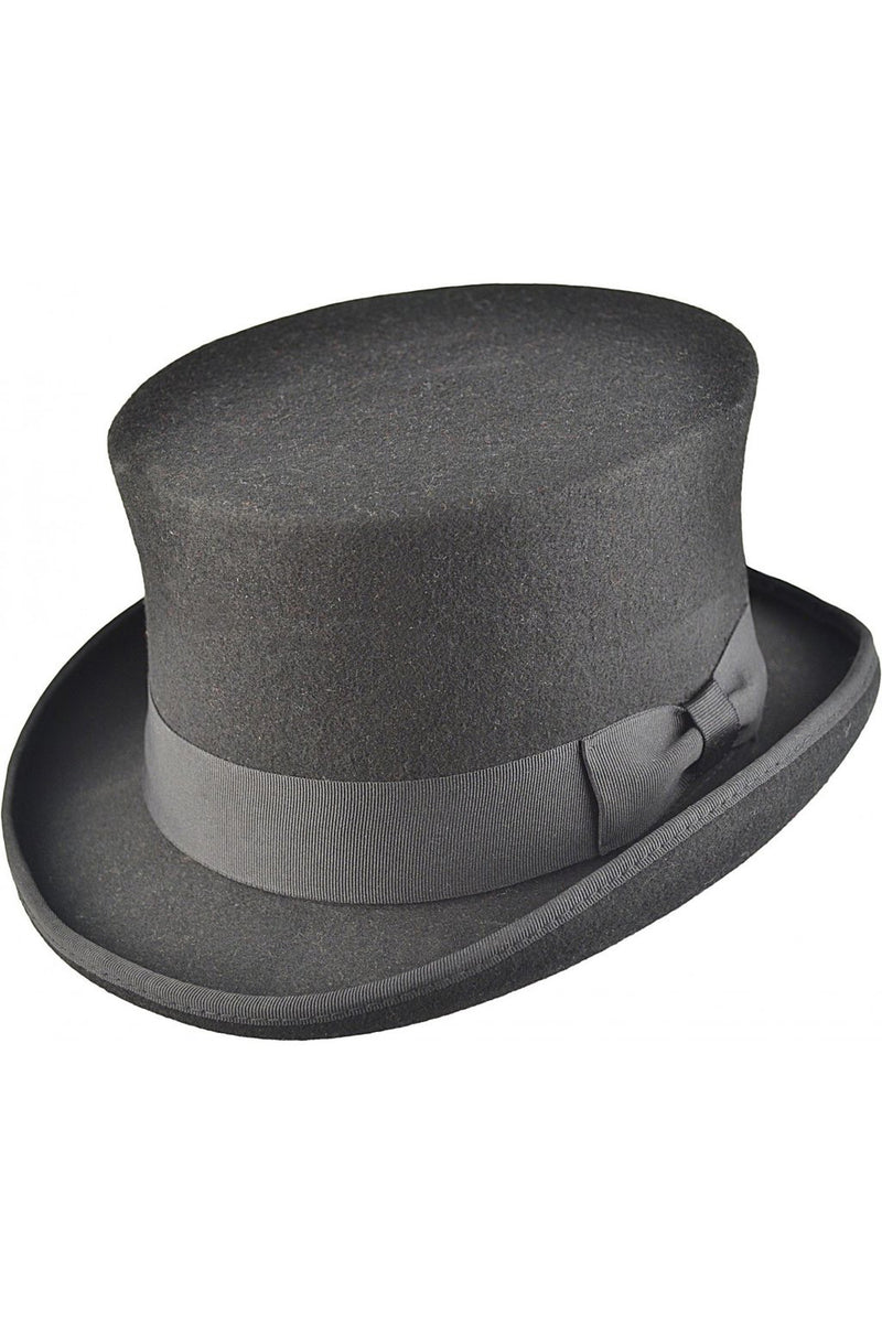 Black Wool Felt Steampunk Top Hat