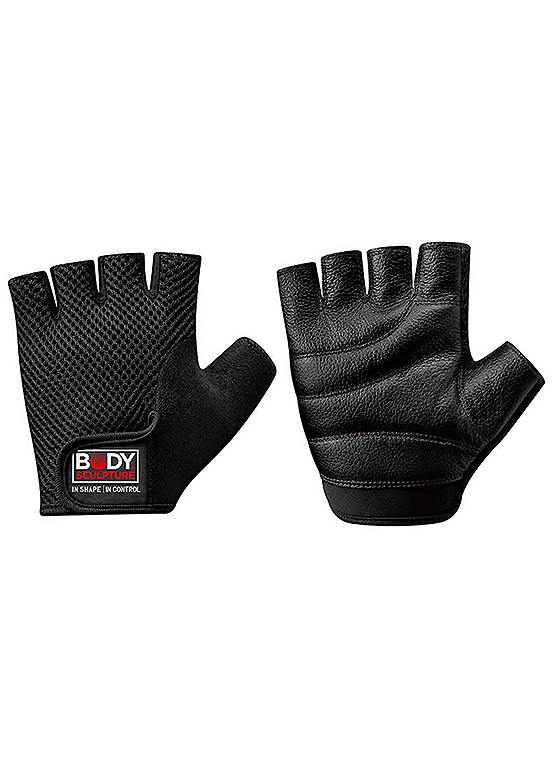 Body Sculpture Leather Exercise Gloves - Medium