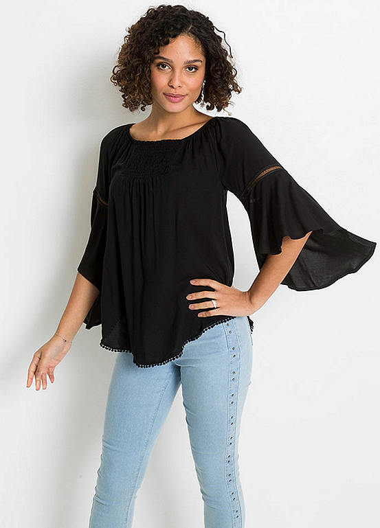 bonprix Appliqué Waterfall Tunic