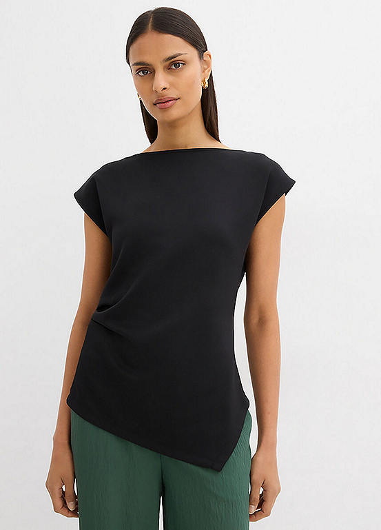 bonprix Boat Neck Scuba Top