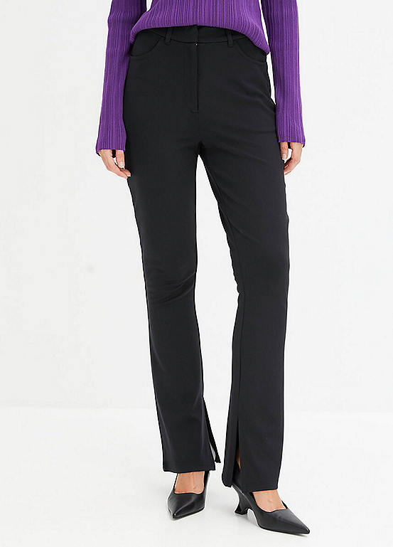 bonprix Boot-Cut Ponte Trousers