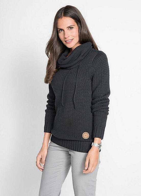 bonprix Cowl Collar Jumper