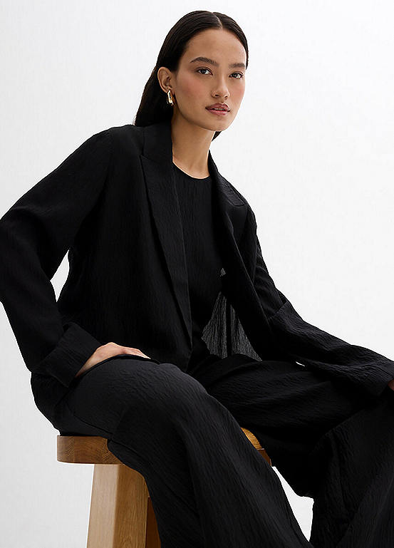 bonprix Crinkle Effect Blazer