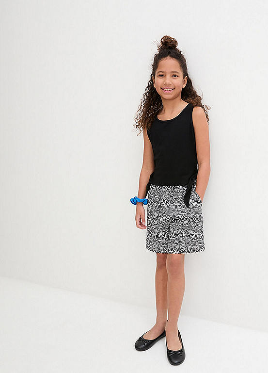 bonprix Kids Sleeveless Jersey Top & Shorts Set
