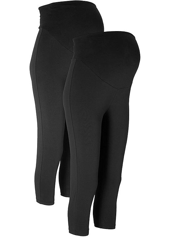 bonprix Pack of 2 Maternity Leggings