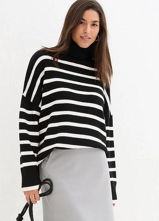 bonprix Stripy Longline Jumper