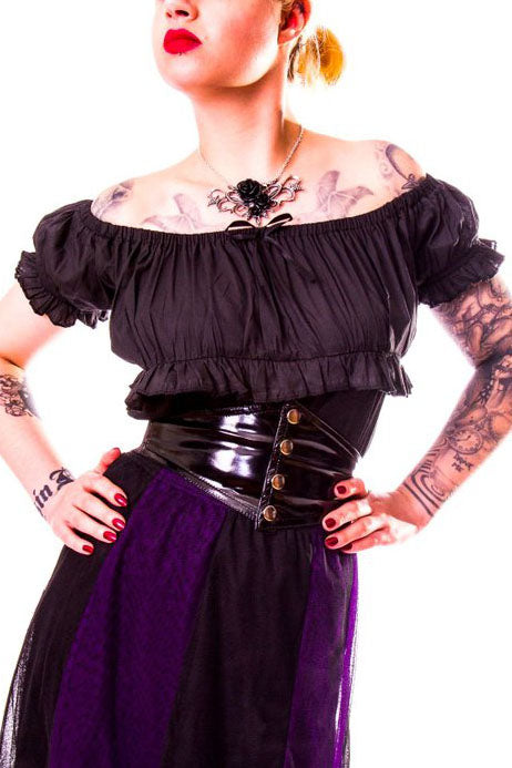 Burleska Gypsy Top Black