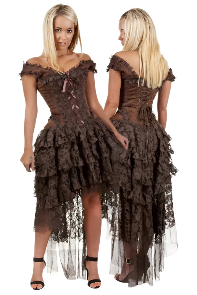 Burleska Ophelie Dress Brown