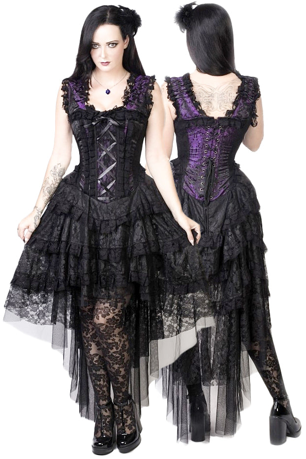 Burleska King Brocade Ophelie Dress Purple
