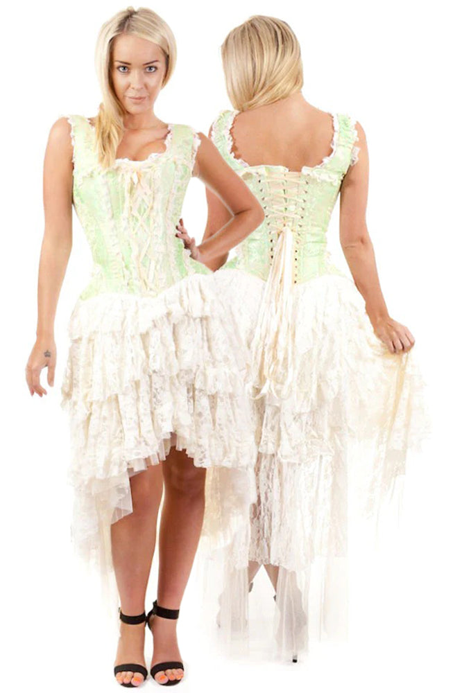 Burleska Ophelie Dress Pistachio Green