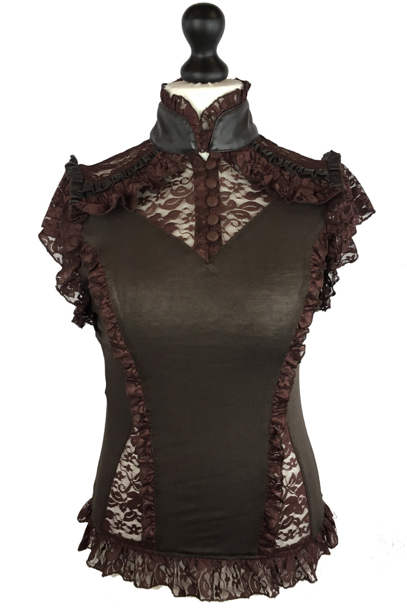 Burleska Rosetta Top Brown