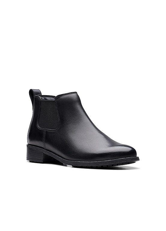 Clarks Black Havisham Top Boots