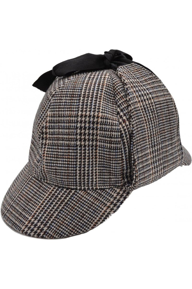 Tweed Sherlock Holmes Style Deerstalker Hat
