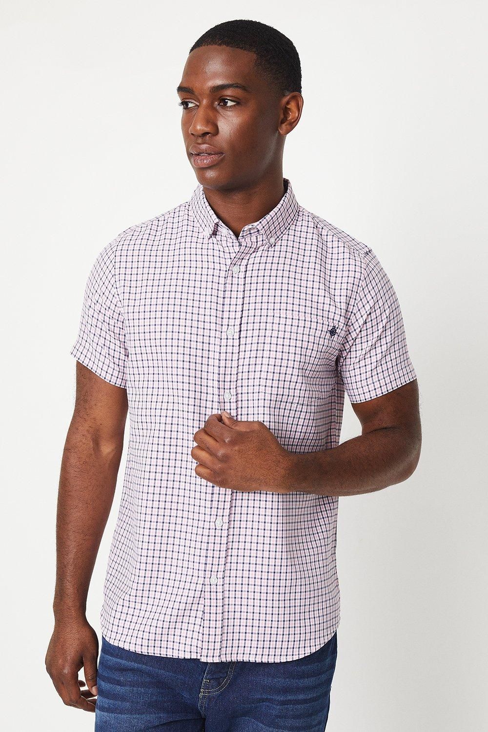Pink Classic Check Short Sleeve Shirt