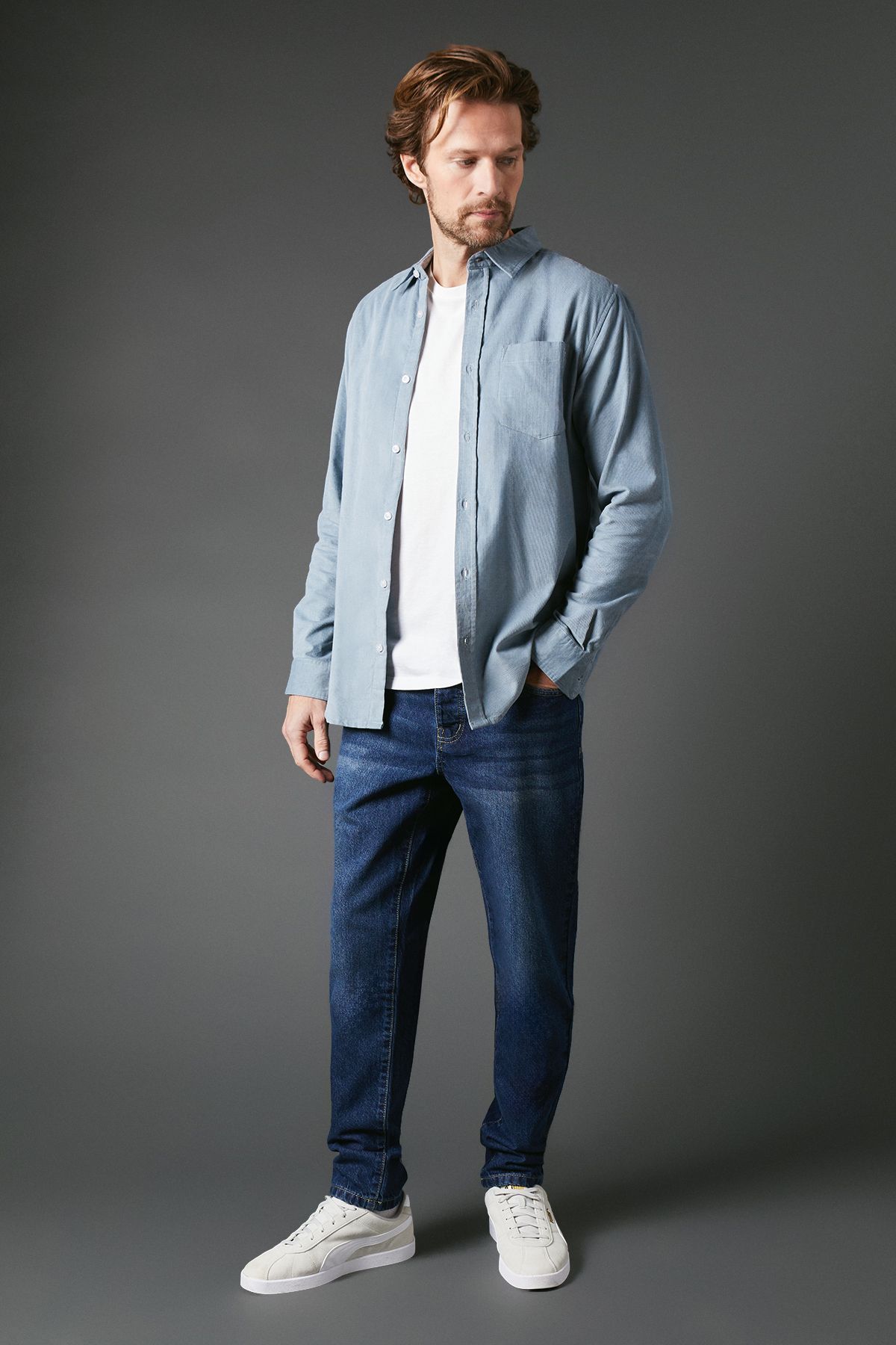 Dark Wash Slim Fit Jeans